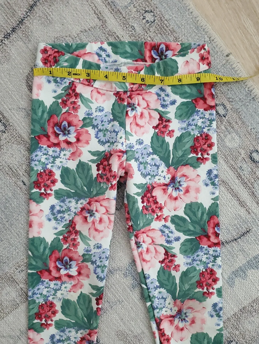 Janie And Jack Girls Floral Shirt Top And Ponte Pants Coordinating Set Sz5